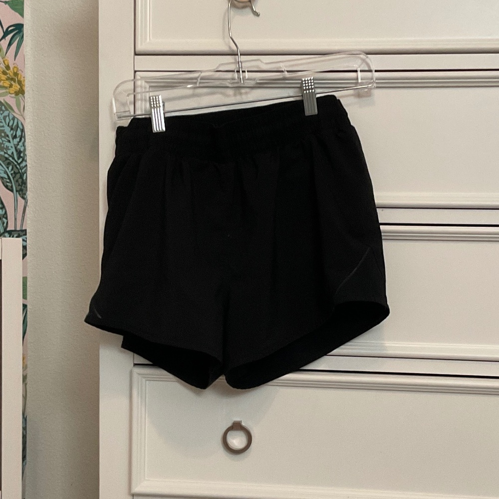 #0434 Black Athletic Shorts Size Unknown maybe 6 Brand Unknown